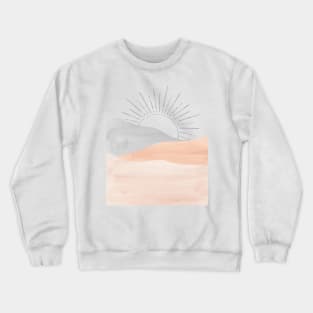 Abstract pink sunrise Crewneck Sweatshirt